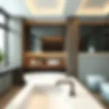 Elegant bathroom design featuring modern fixtures