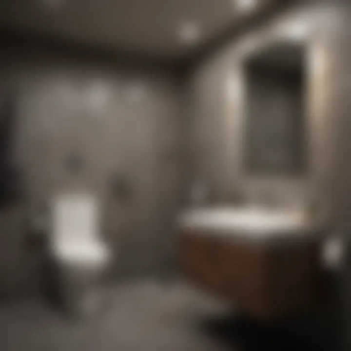 Aesthetic considerations for basement restroom design