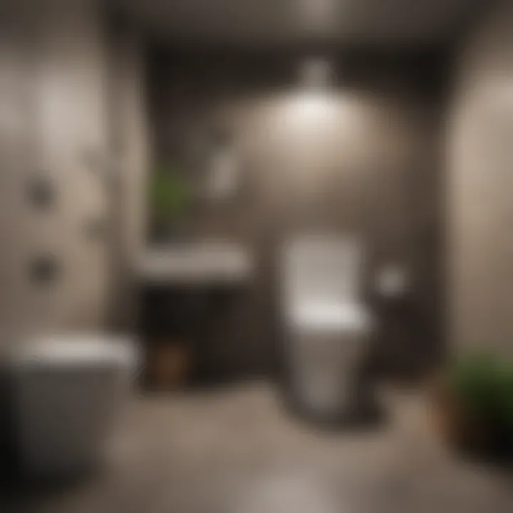 Selection of materials for basement toilet