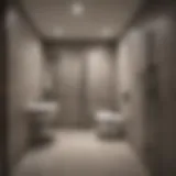 Planning layout for basement toilet installation