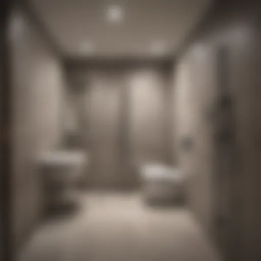 Planning layout for basement toilet installation