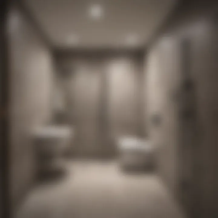 Planning layout for basement toilet installation