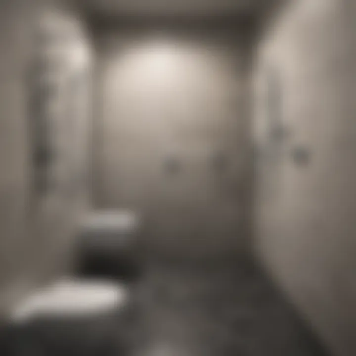 Plumbing layout for shower installation