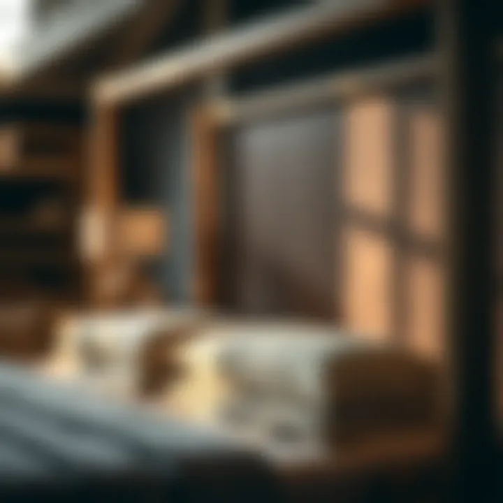 Detailed craftsmanship of a luxury bed frame