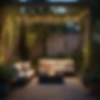 Chic Furniture Arrangements for Smaller Gardens Stylish outdoor furniture arrangement in a compact garden