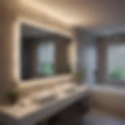 Sleek modern bathroom pendant light design