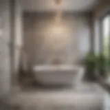 Elegant tile design for bathroom floors
