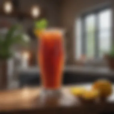 User enjoying a refreshing drink made with the Beast Blender