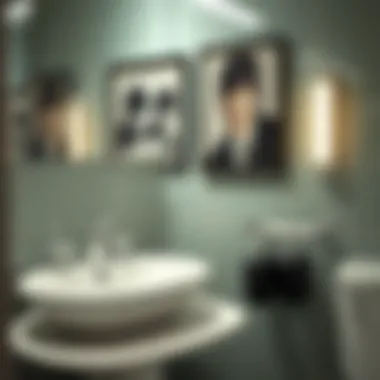 Unique Beatles-themed bathroom accessories like soap dispensers