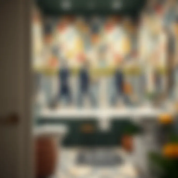 Stylish Beatles mosaic tiles used in a bathroom renovation