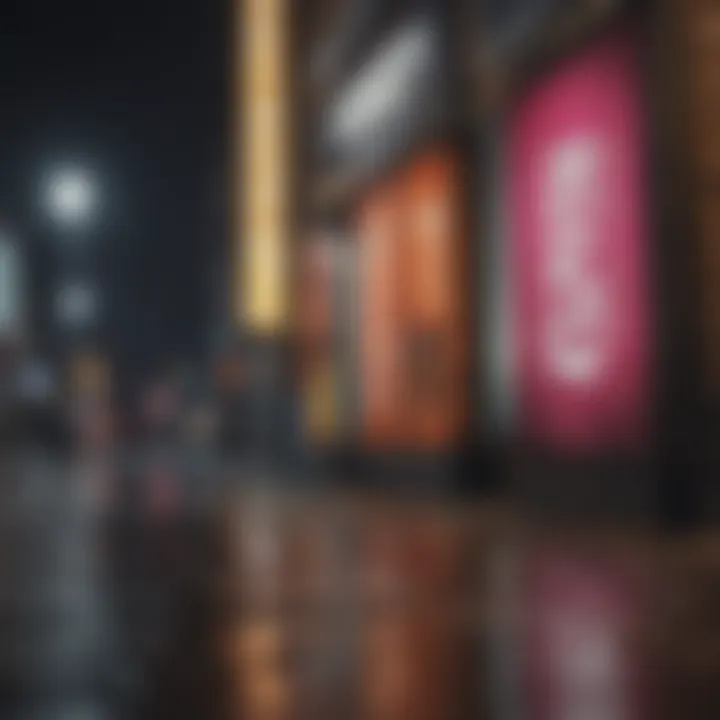 Examples of color use in various signage contexts