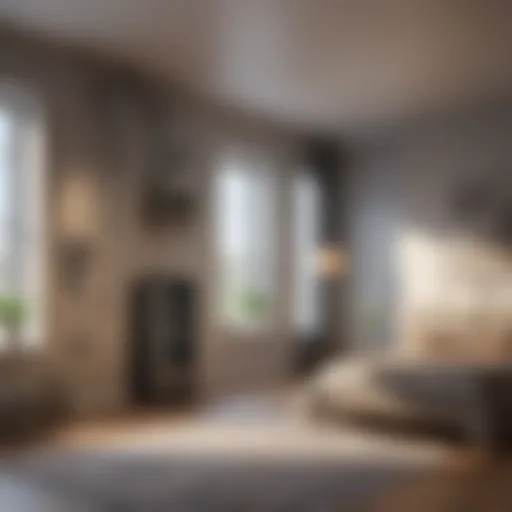 Modern HVAC system installation in a new home
