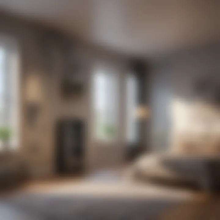 Modern HVAC system installation in a new home