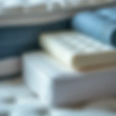 Materials for Firm Mattress Support Close-up of different mattress materials ideal for firm support.