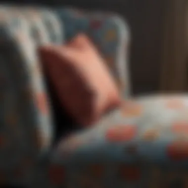 Patterned cotton upholstery adding vibrancy to furniture