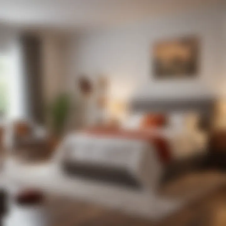 A well-organized room with prevention measures in place