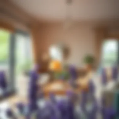 Calming home environment enhanced by lavender essence