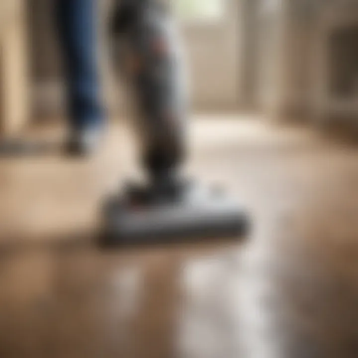 Demonstrating cleaning efficiency on various surfaces