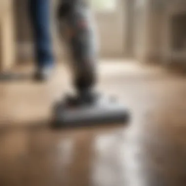 Versatile Cleaning Power of Bissell Vacuum Demonstrating cleaning efficiency on various surfaces