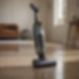 Elegant design of Bissell upright cordless vacuum