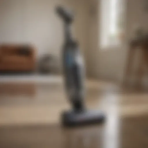 Elegant design of Bissell upright cordless vacuum
