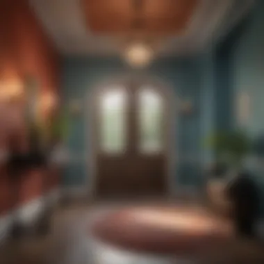 Light effects on entryway colors