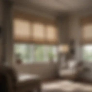 Classic Roman Shades Classic Roman shades providing style and functionality