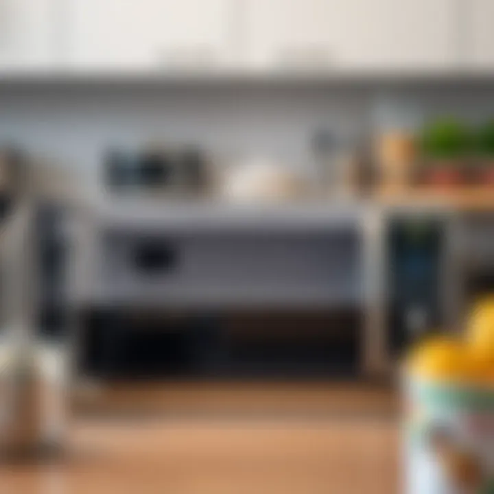 Comparison chart illustrating various quiet microwave models and their features