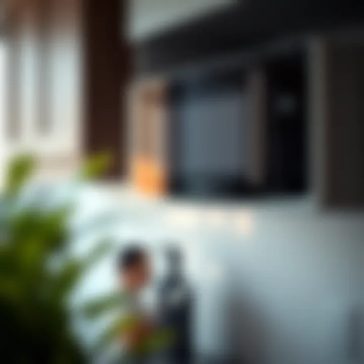 Close-up of a microwave control panel showcasing user-friendly features