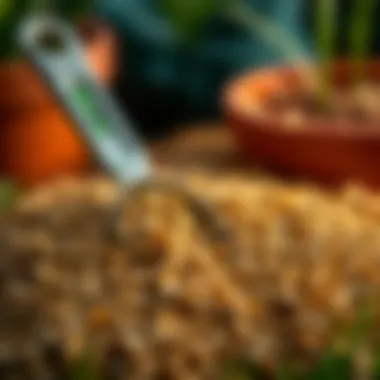 Fertilizer Granules Close-up of fertilizer granules and a measuring scoop