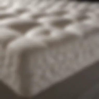 Close-up of high-quality mattress materials