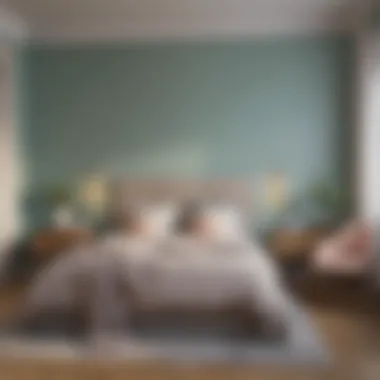 Calming Color Palette for Bedrooms Color palette featuring calming shades for a bedroom