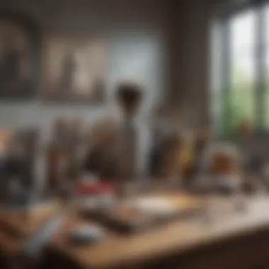 Tools and materials for painting a bedroom