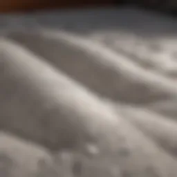 Luxurious mattress topper showcasing breathable material