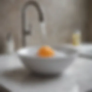 Baking soda in a small bowl