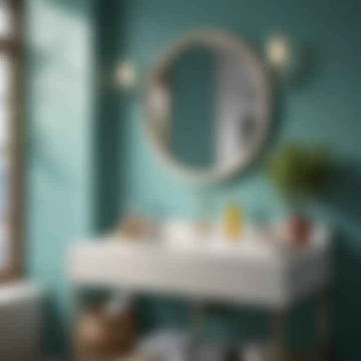 Vibrant color palette showcasing coastal elements in decor