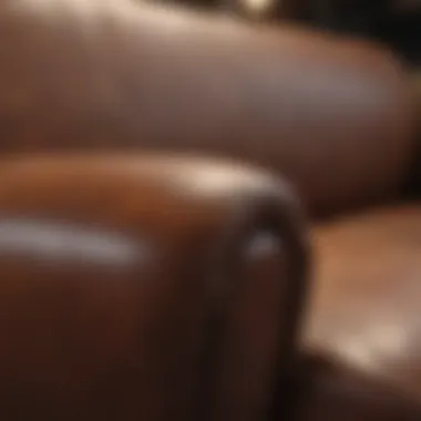A completed leather repair showcasing a seamless finish