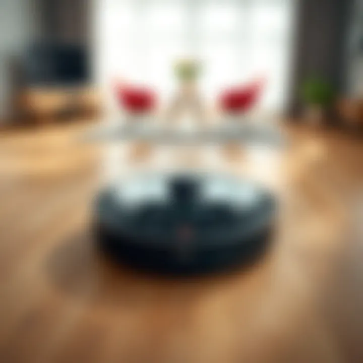 User Interface of Yeedi Robot Vacuum User interface and controls of the Yeedi robot vacuum