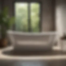 Spotless bathtub showcasing pristine cleanliness