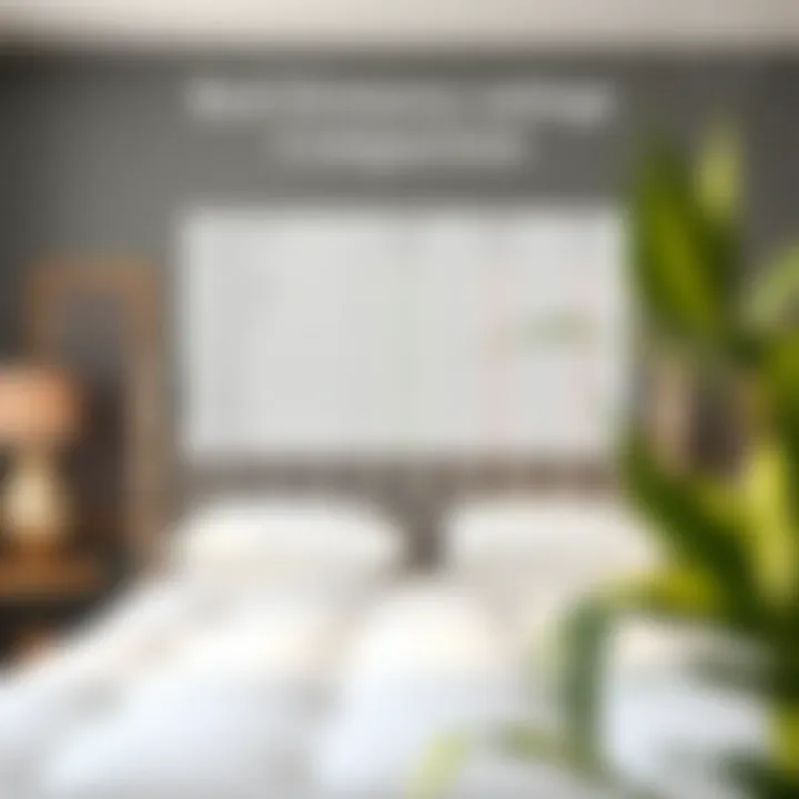 Comparison chart showing mattress types and their firmness ratings