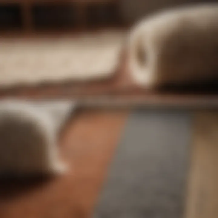 Visual comparison of cleaned and uncleaned wool rug sections demonstrating the impact of proper care