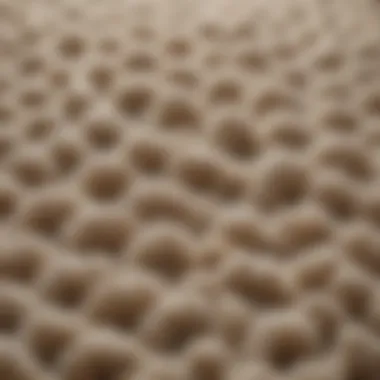 Close-up of pristine wool rug fibers highlighting their texture and quality