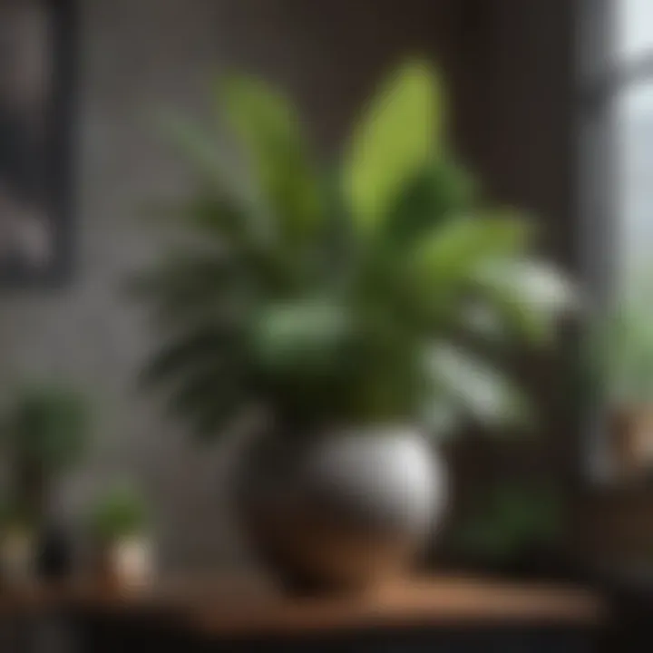 Close-up of unique indoor plant varieties