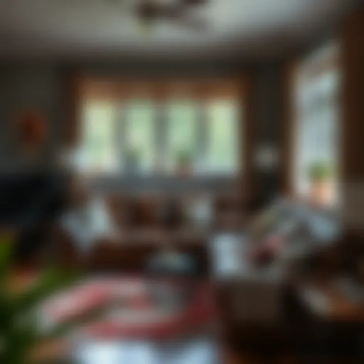 A cozy living room featuring a newly recovered leather sofa