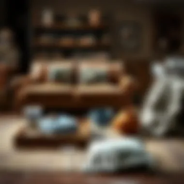 Essential materials laid out for recovering a leather sofa