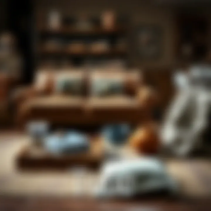 Essential materials laid out for recovering a leather sofa