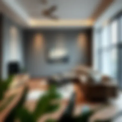 Modern Elegance in Living Room Design Elegant living room showcasing modern design elements