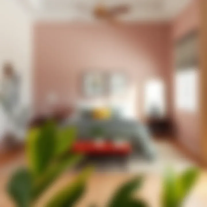 A serene bedroom featuring a harmonious color palette