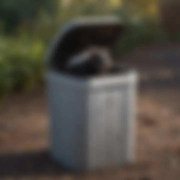 Skunk-proof trash can design