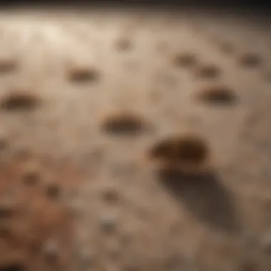 Identifying Infestations: The Carpet Dilemma Infested carpet with visible fleas